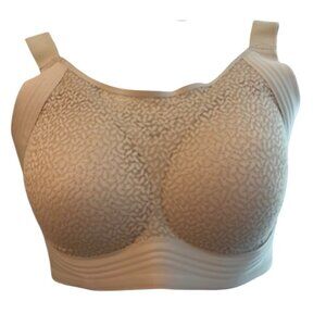 Forlest XXL T Shirt Bra Beige Plus Size 2XL Padded Lined Cups Wireless New NWT